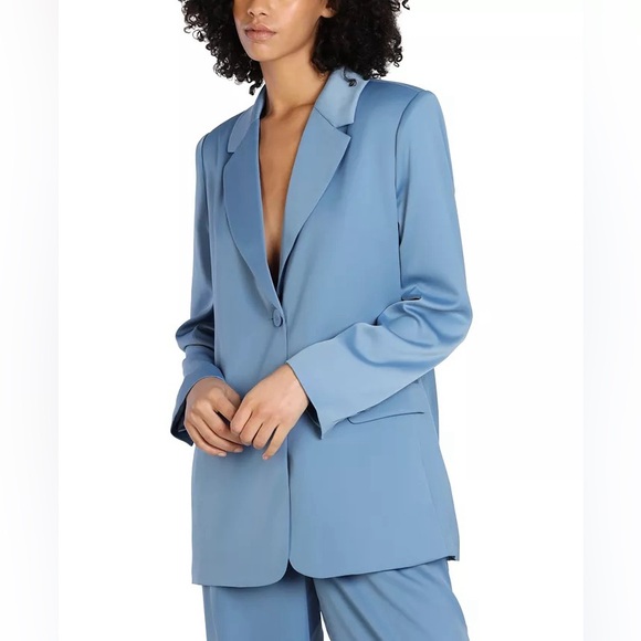 NWT! BAR III x Nicole Williams English Oversized Boyfriend Style Blazer Jacket - Picture 8 of 8